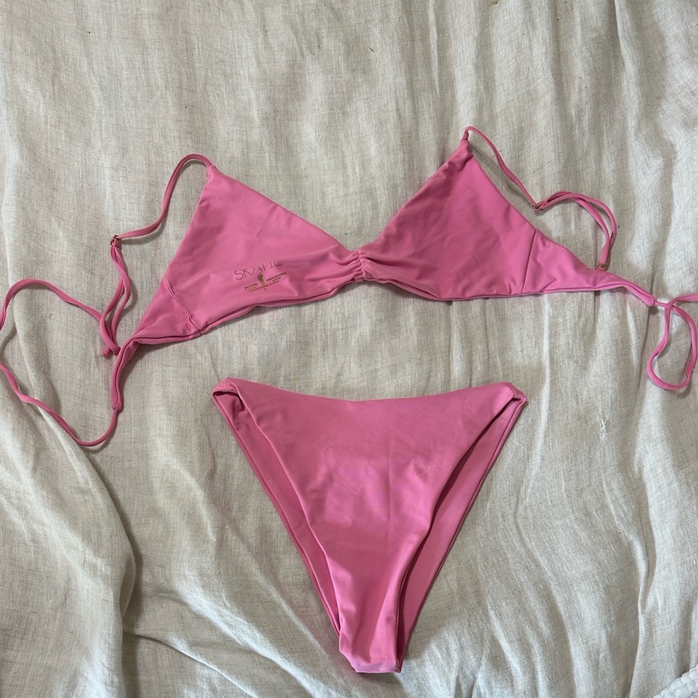 Skatie pink bikini set small/medium